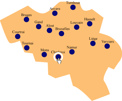 Carte de Belgique